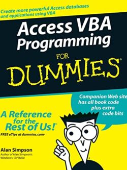 Access VBA Programming For Dummies