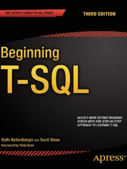 Beginning T-Sql by Kathi Kellenberger PDF