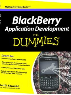 Blackberry Application Development For Dummies PDF