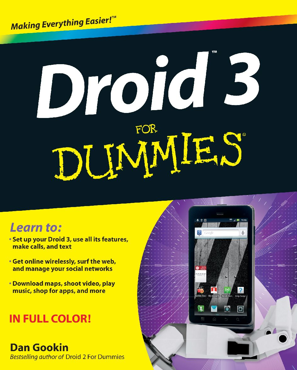 Droid 3 For Dummies PDF