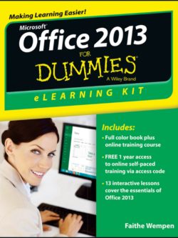 Office 2013 eLearning Kit For Dummies