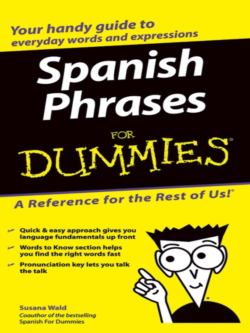Spanish Phrases For Dummies (Latin American Spanish)